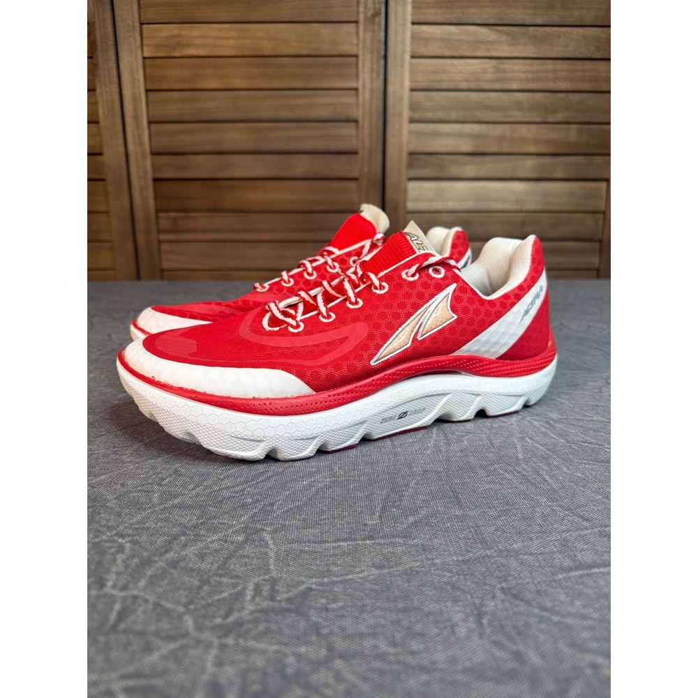 Altra Running Shoes Mens 10 Paradigm A1435-1 Red Zero Drop FootShape NRS